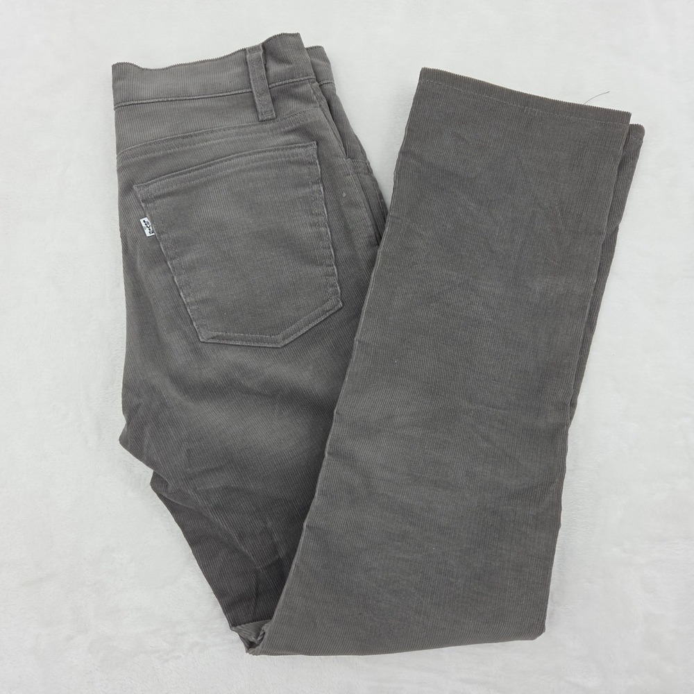 VTG‎ 90s Levis 515 Corduroy Pants White TabTag 30x30 Fits True USA Made Gray